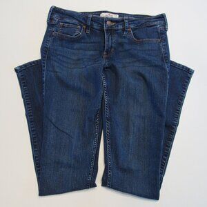 Hollister Skinny Jeans Dark Blue Wash Size 7L 28 Waist 33 Length